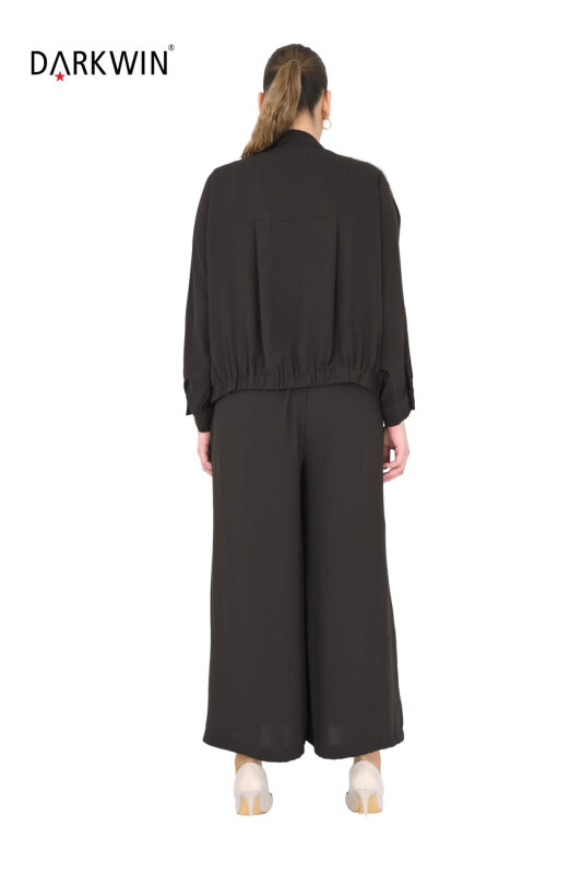 P9233 DARKWIN BLUZ-PANTOLON KAHVE - 5