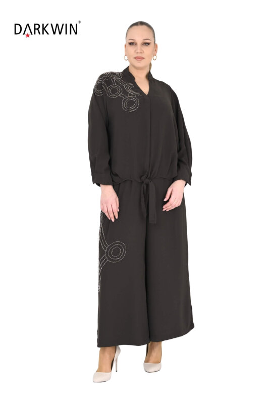 P9233 DARKWIN BLUZ-PANTOLON KAHVE - 7