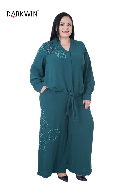 P9233 DARKWIN BLUZ-PANTOLON YESIL - Thumbnail