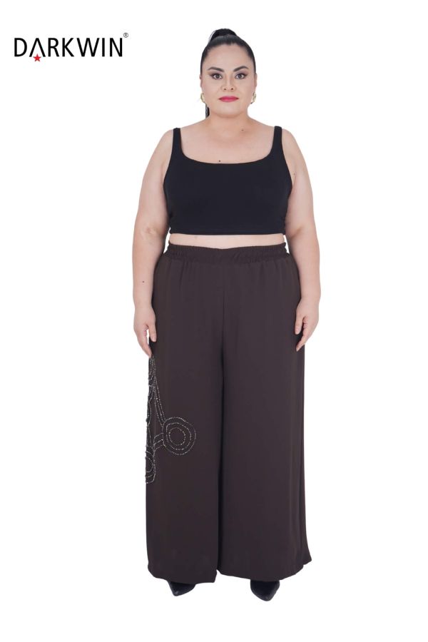 P9233 DARKWIN BLUZ-PANTOLON KAHVE - 5