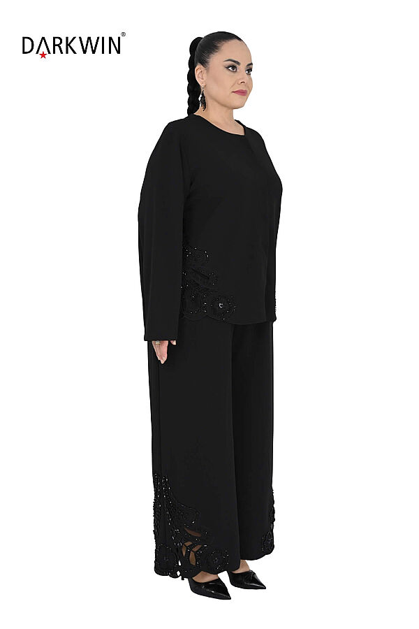 P9236 DARKWIN CEKET-PANTOLON SIYAH - 2