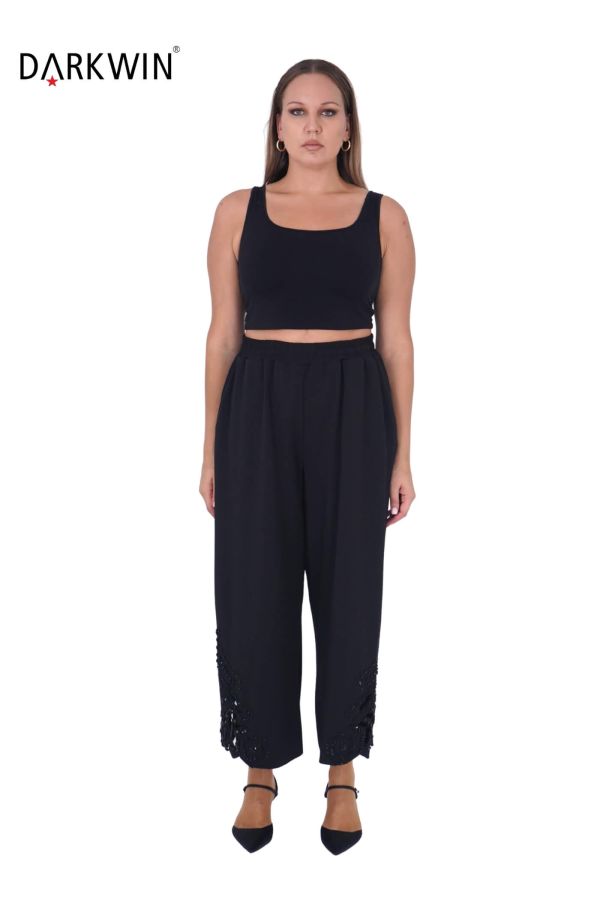 P9236 DARKWIN BLUZ-PANTOLON SIYAH - 4