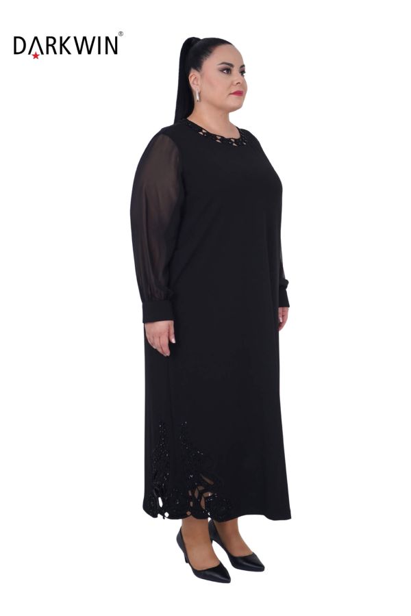 P9241 DARKWIN ELBİSE SIYAH - 2