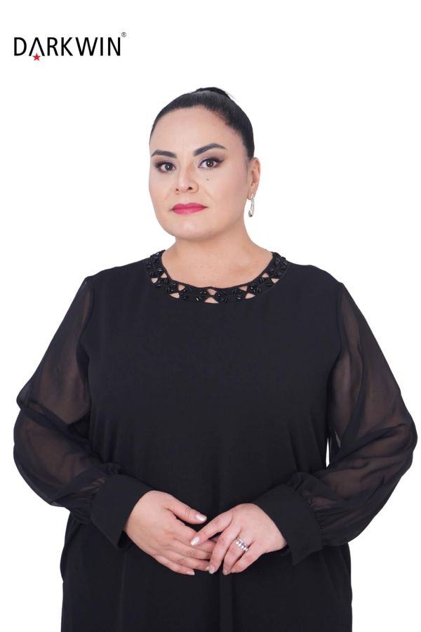 P9241 DARKWIN ELBİSE SIYAH - 4