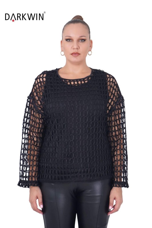 DARKWIN - P9252 DARKWIN BLUZ 2 Lİ SIYAH DARKWIN - P9252 DARKWIN BLUZ 2 Lİ SIYAH