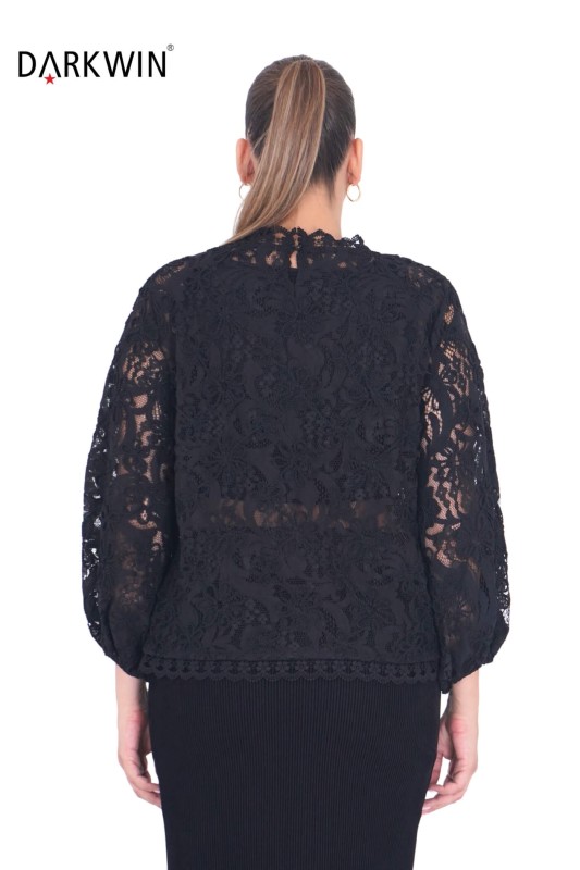 P9268 DARKWIN BLUZ SIYAH - Thumbnail