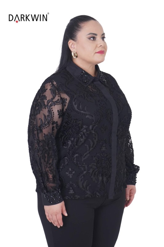 DARKWIN - P9276 DARKWIN GÖMLEK 2 Lİ SIYAH (1)