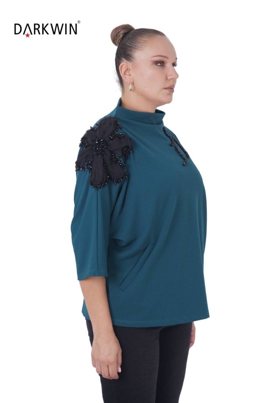 P9279 DARKWIN BLUZ YESIL - Thumbnail