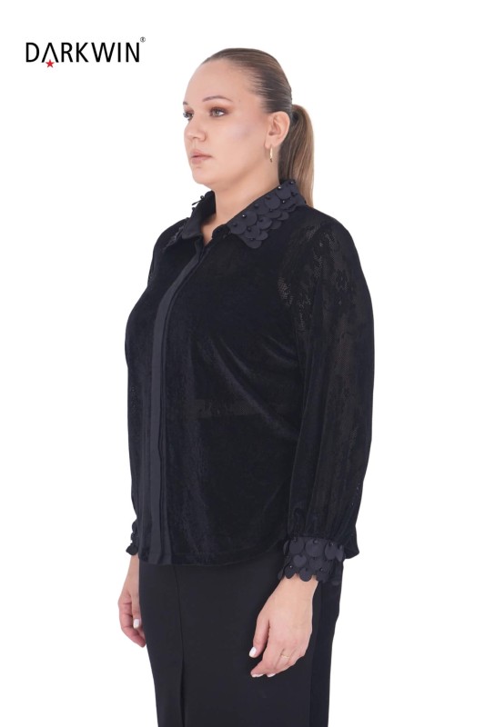 DARKWIN - P9284 DARKWIN GÖMLEK SIYAH (1)