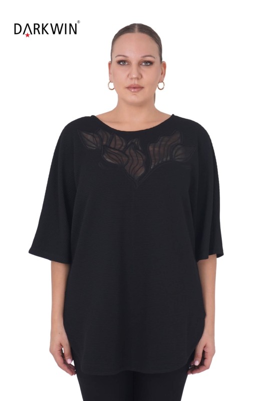 DARKWIN - P9305 DARKWIN BLUZ SIYAH DARKWIN - P9305 DARKWIN BLUZ SIYAH