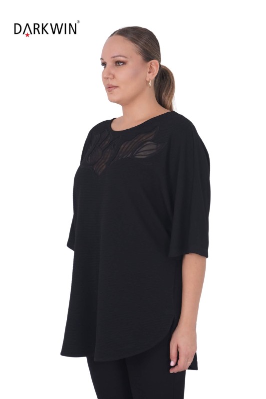 DARKWIN - P9305 DARKWIN BLUZ SIYAH (1) DARKWIN - P9305 DARKWIN BLUZ SIYAH (1)