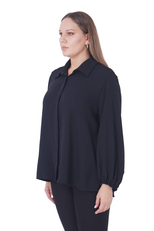 DARKWIN - P9307 DARKWIN GÖMLEK SIYAH (1)