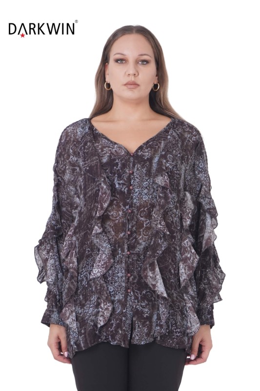 Darkwin - P9320 DARKWIN GÖMLEK DESENLI