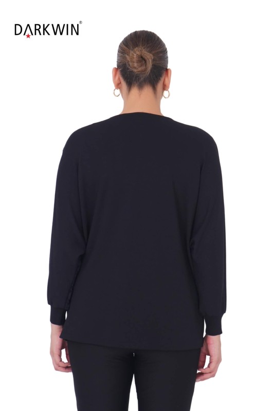 P9352 DARKWIN BLUZ SIYAH - Thumbnail