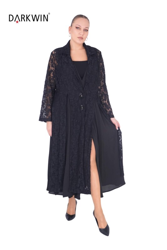 P9362 DARKWIN PARDESÜ SIYAH - Thumbnail