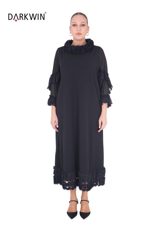 P9367 DARKWIN ELBİSE SIYAH - DARKWIN