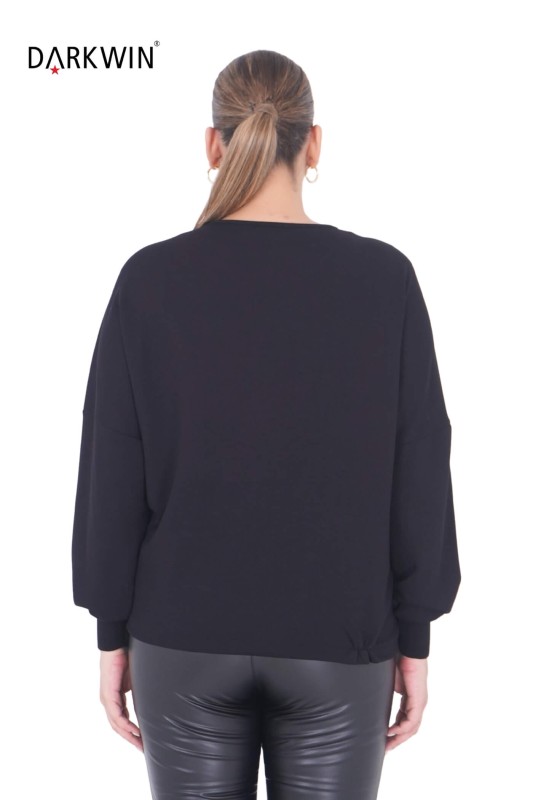 P9373 DARKWIN BLUZ SIYAH - Thumbnail