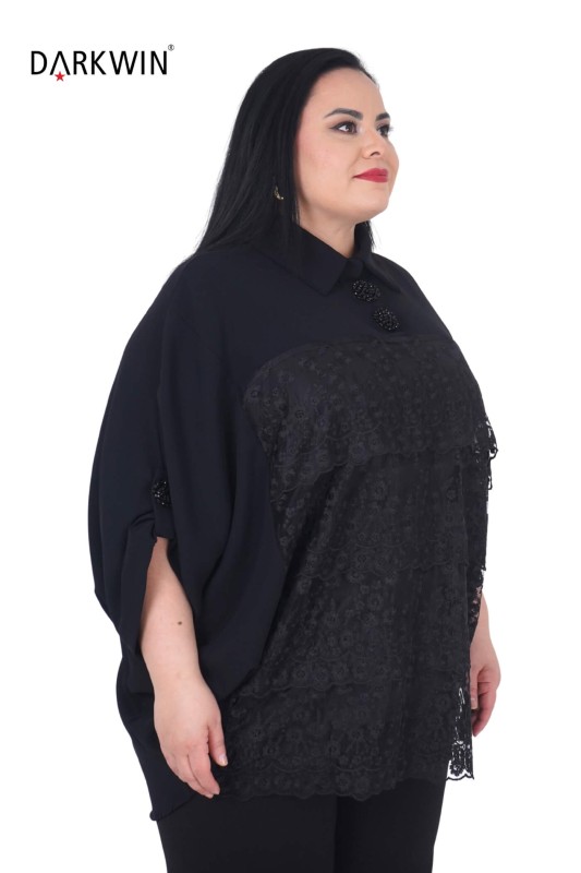 DARKWIN - P9379 DARKWIN GÖMLEK SIYAH (1)