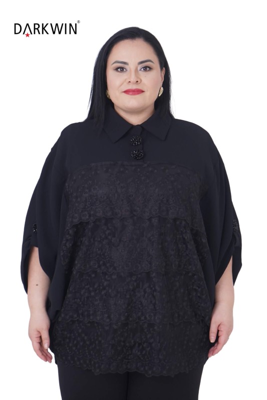 P9379 DARKWIN GÖMLEK SIYAH - DARKWIN (1)