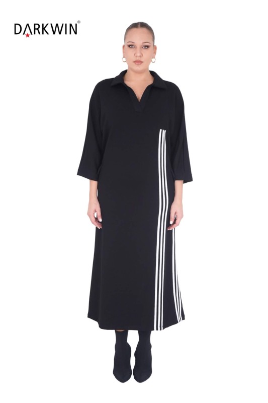 DARKWIN - P9386 DARKWIN ELBİSE SIYAH