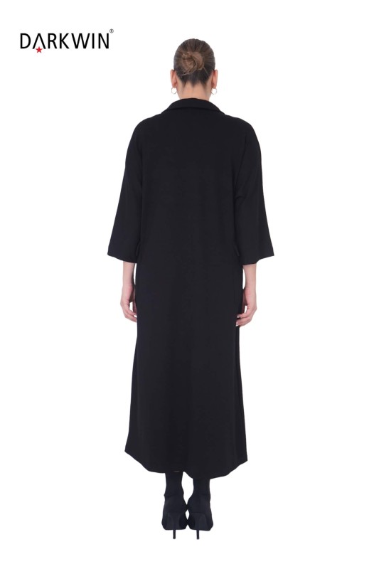 P9386 DARKWIN ELBİSE SIYAH - Thumbnail