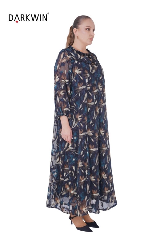 P9387 DARKWIN ELBİSE 2 Lİ DESENLI - Thumbnail