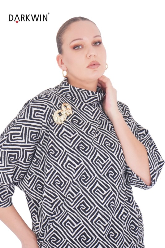 P9388 DARKWIN BLUZ DESENLI - Thumbnail