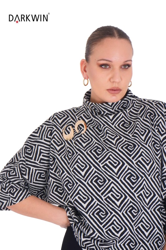 P9388 DARKWIN BLUZ DESENLI - Thumbnail