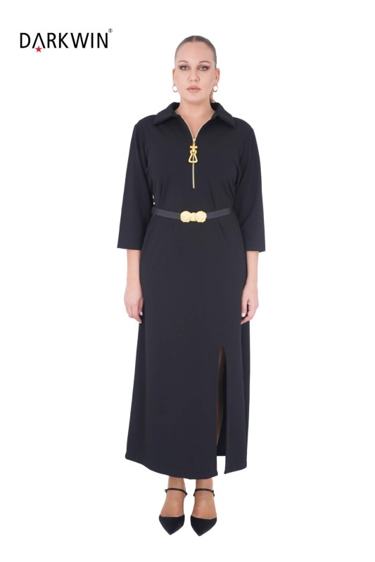 DARKWIN - P9392 DARKWIN ELBİSE SIYAH