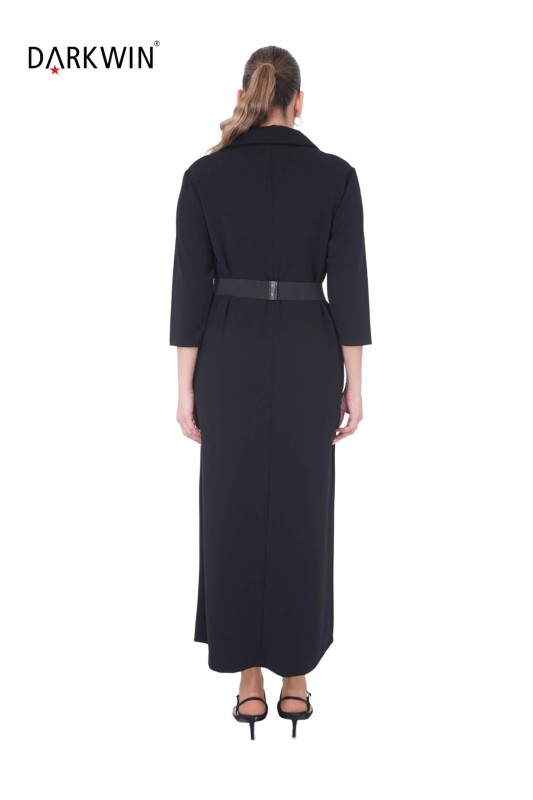 P9392 DARKWIN ELBİSE SIYAH - Thumbnail