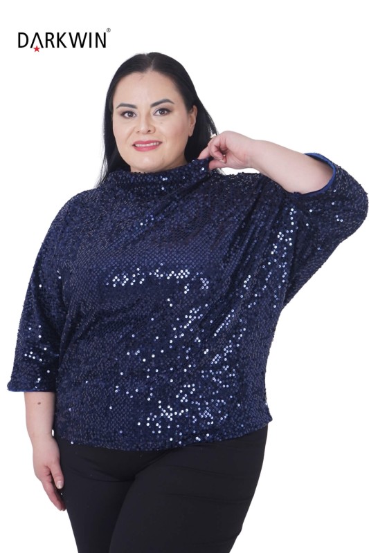 P9401 DARKWIN BLUZ LACIVERT - Thumbnail