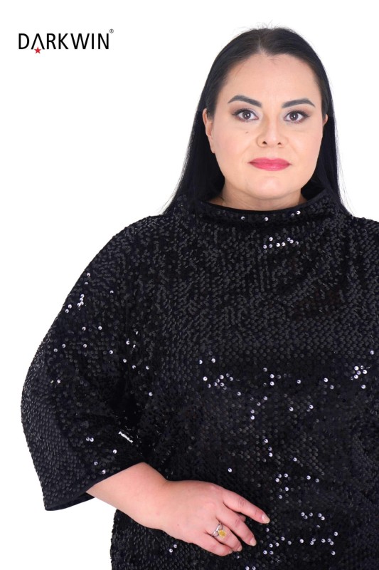 P9401 DARKWIN BLUZ SIYAH - Thumbnail