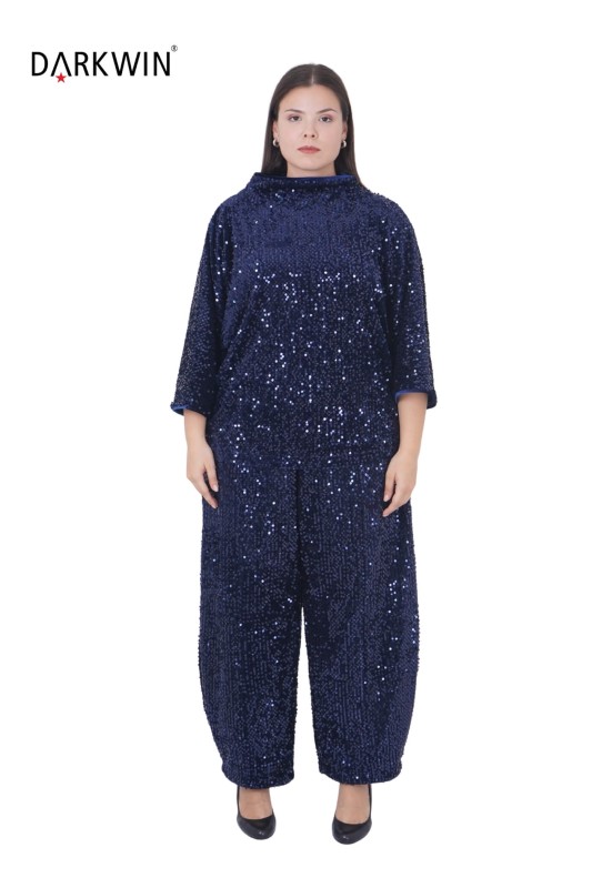 P9402 DARKWIN BLUZ-PANTOLON LACIVERT - DARKWIN