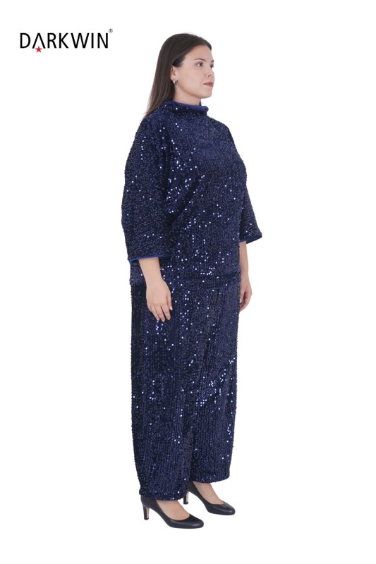 P9402 DARKWIN BLUZ-PANTOLON LACIVERT - DARKWIN (1)