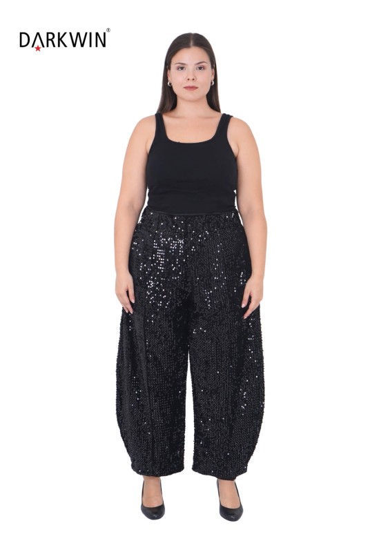 P9402 DARKWIN BLUZ-PANTOLON SIYAH - Thumbnail