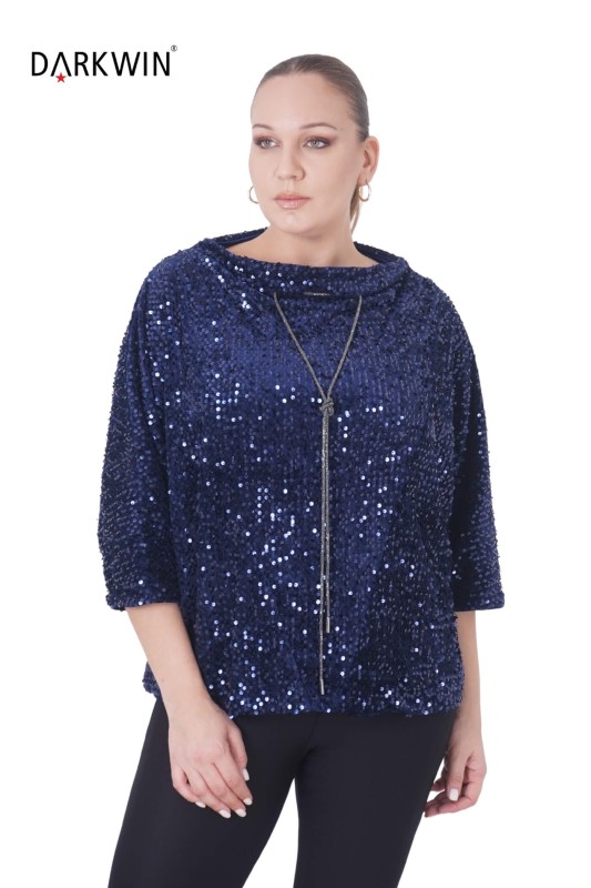 P9403 DARKWIN BLUZ LACIVERT - 4