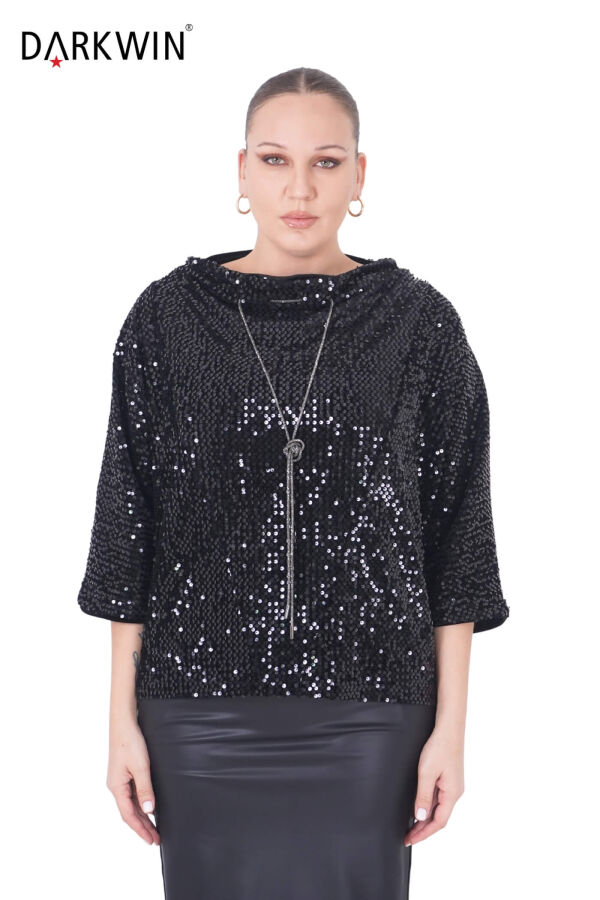 P9403 DARKWIN BLUZ SIYAH - 1