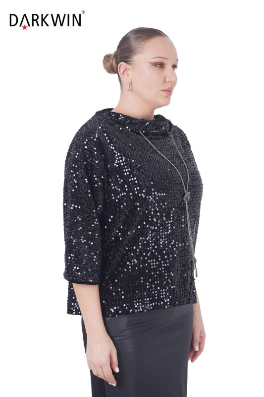P9403 DARKWIN BLUZ SIYAH - DARKWIN (1)