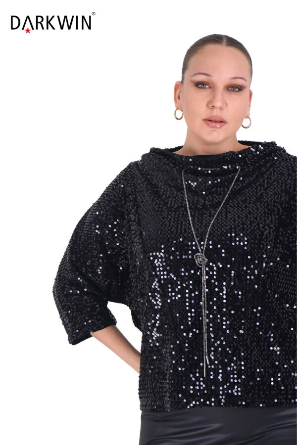 P9403 DARKWIN BLUZ SIYAH - 4