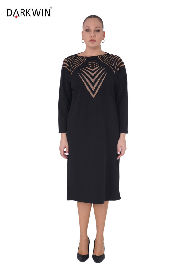 P9417 DARKWIN ELBİSE SIYAH - 1