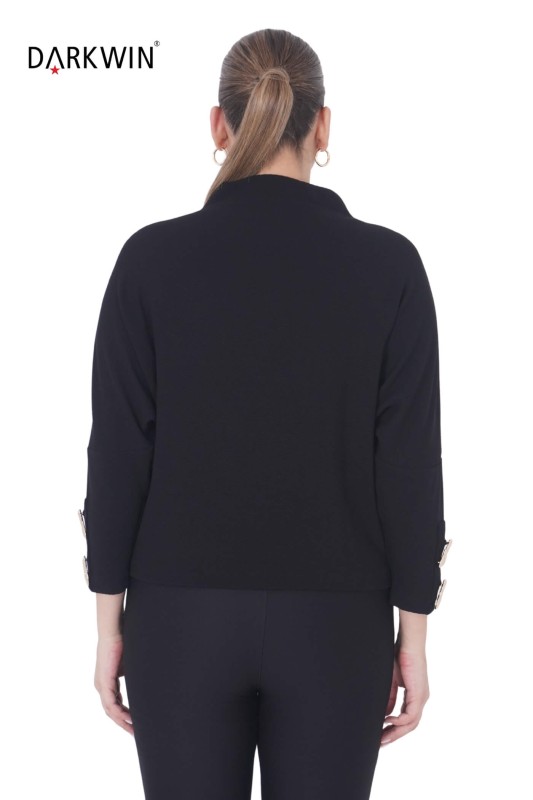 P9419 DARKWIN BLUZ SIYAH - Thumbnail