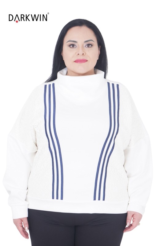 DARKWIN - P9421 DARKWIN BLUZ EKRU