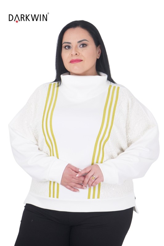 P9421 DARKWIN BLUZ EKRU - Thumbnail