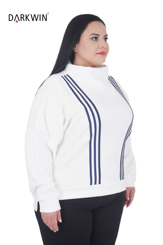 P9421 DARKWIN BLUZ EKRU - Thumbnail