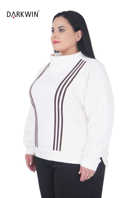 P9421 DARKWIN BLUZ EKRU - Thumbnail