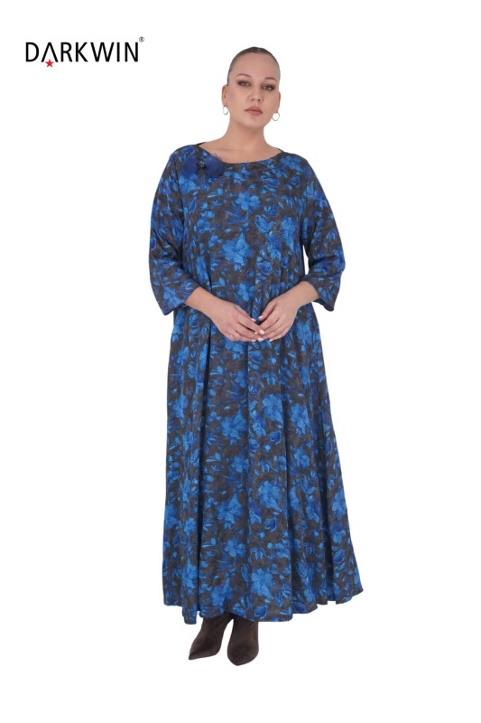 P9424 DARKWIN ELBİSE DESENLI - Thumbnail