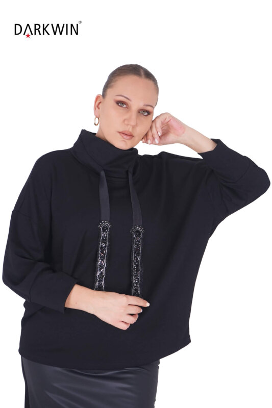 P9432-B DARKWIN BLUZ SIYAH - 4