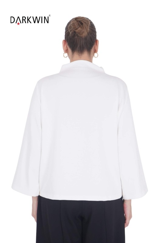 P9433 DARKWIN BLUZ EKRU - Thumbnail