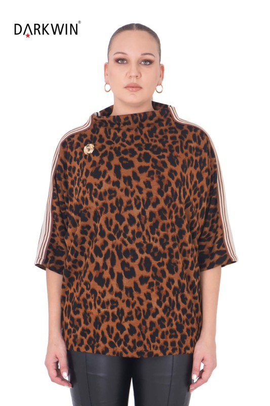 DARKWIN - P9434 DARKWIN BLUZ DESENLI