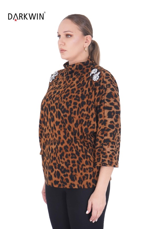 DARKWIN - P9435 DARKWIN BLUZ DESENLI (1)